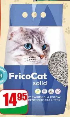 Żwirek dla kota bentonitowy FricoCat Solid promocja w Dino