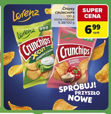 Chipsy Crunchips Creamy paprika Lorenz promocja w Carrefour Express