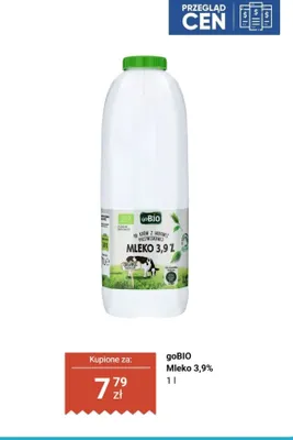 Mleko 3,9% promocja w Biedronka