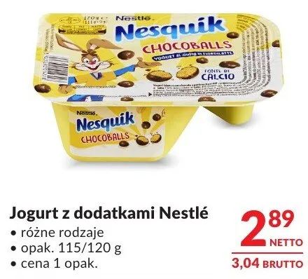 Jogurt z dodatkami Nestlé promocja w Makro