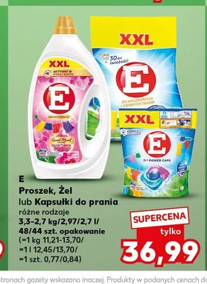 Proszek, Żel lub Kapsułki do prania E promocja w Kaufland