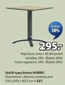 Stolik typu bistro Hobro promocja w Jysk