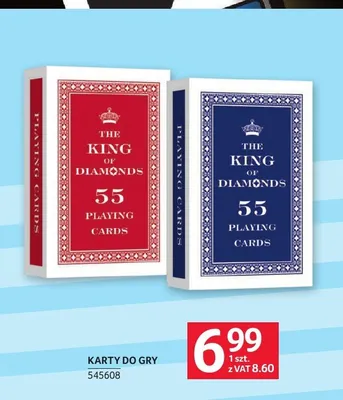 Karty do gry The King of Diamonds promocja w Selgros