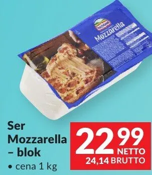 Ser Mozzarella - blok promocja w Makro