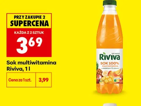 Sok multiwitamina Riviva promocja w Biedronka