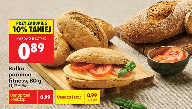 Bułka poranna fitness promocja w Biedronka