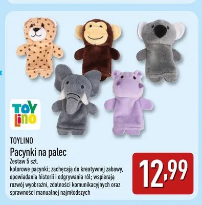 Pacynki na palec Toylino promocja w Aldi