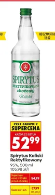 Spirytus Kaliski Rektyfikowany zbożowy promocja w Biedronka