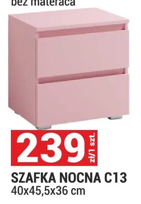Szafka nocna C13 40x45,5x36cm promocja w Merkury Market