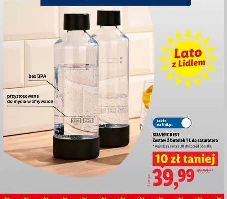 Butelki do saturatora Silvercrest 2-pak promocja w Lidl