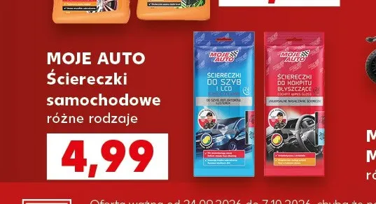 Ściereczki samochodowe Moje Auto promocja w Kaufland