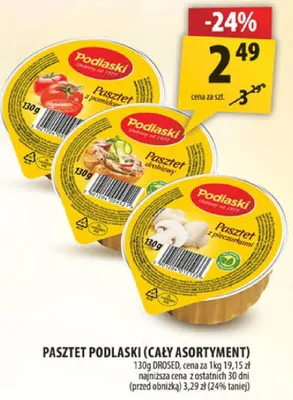 Pasztet podlaski (cały asortyment) promocja w Arhelan
