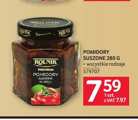 Pomidory suszone Rolnik promocja w Selgros