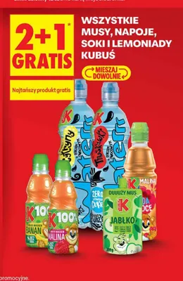 Mus Kubuś duuuży mus jabłko promocja w Biedronka