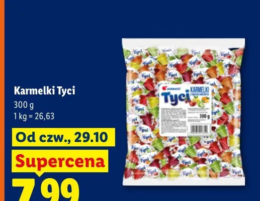 Karmelki Tyci Jedność promocja w Lidl
