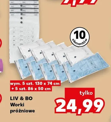Worki próżniowe Liv & Bo promocja w Kaufland