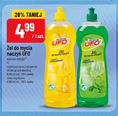 Żel do mycia naczyń UFO promocja w POLOmarket