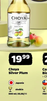 Wino słodkie Choya Silver Plum promocja w Netto