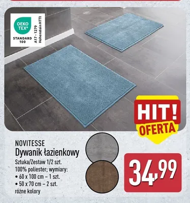 Dywanik łazienkowy Novitesse promocja w Aldi