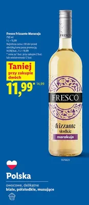Frizzante słodkie Maracuja promocja w Lidl