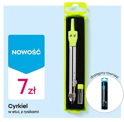 Cyrkiel w etui z rysikami promocja w Pepco
