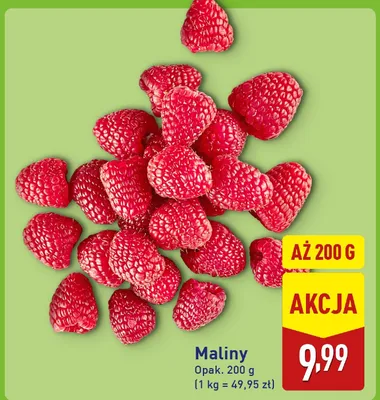Maliny Aldi promocja w Aldi