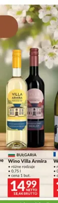 Wino Villa Armira promocja w Makro