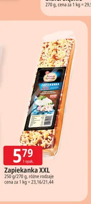 Zapiekanka XXL z pieczarkami i serem mozzarella Nasze Specjały 250 g promocja w Leclerc