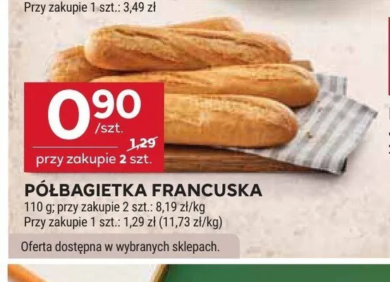 Półbagietka francuska promocja w Stokrotka