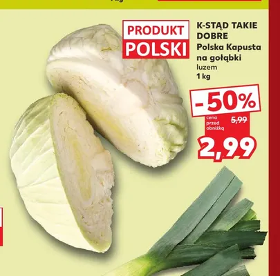 Kapusta polska na gołąbki K-Stąd Takie Dobre promocja w Kaufland