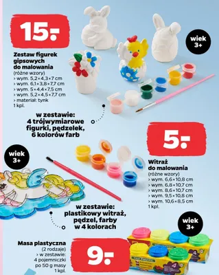 Zestaw figurek gipsowych do malowania promocja w Netto