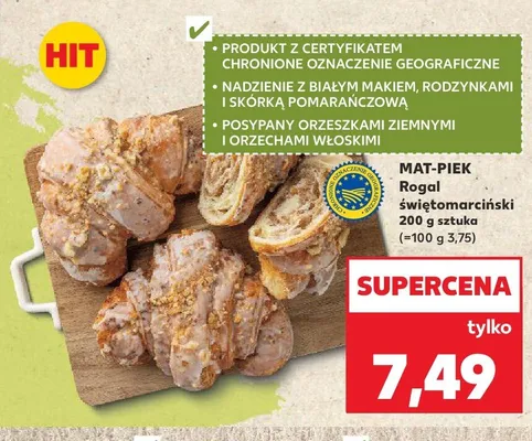 Rogal świętomarciński Mat-Piek promocja w Kaufland