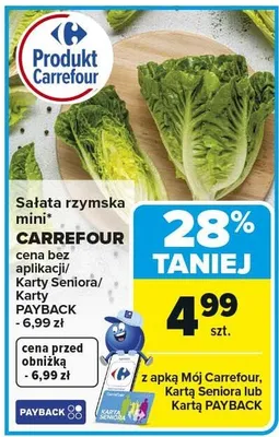 Sałata rzymska mini CARREFOUR promocja w Carrefour