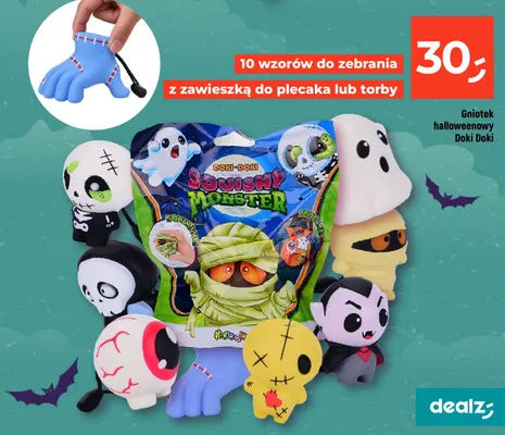 Gniotek halloweenowy Doki promocja w Dealz