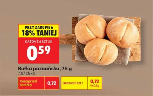 Bułka poznańska promocja w Biedronka