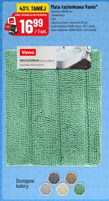 Mata łazienkowa Vavio 50x80 cm promocja w POLOmarket