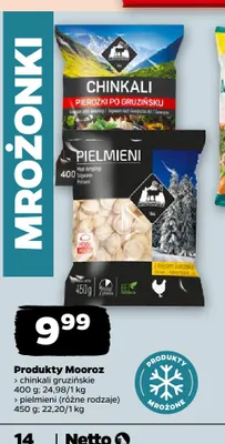 Chinkali gruzińskie Mooroz promocja w Netto