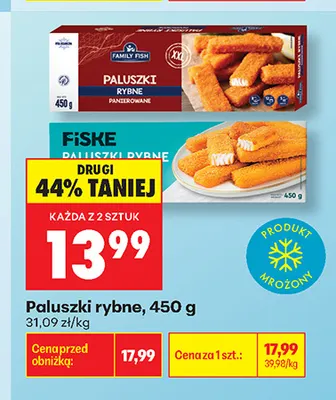 Paluszki rybne panierowane Family Fish promocja w Biedronka