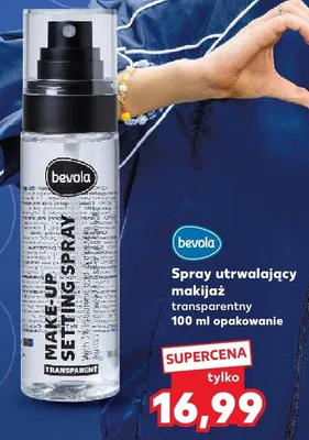 Spray utrwalający makijaż transparentny bevola promocja w Kaufland