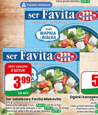 Ogórki kanapkowe promocja w Dino