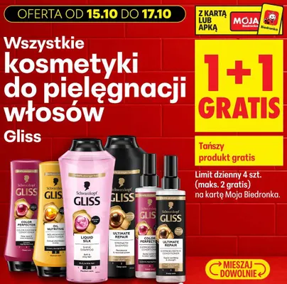 Ekspresowa odżywka do włosów Gliss Ultimate Repair promocja w Biedronka