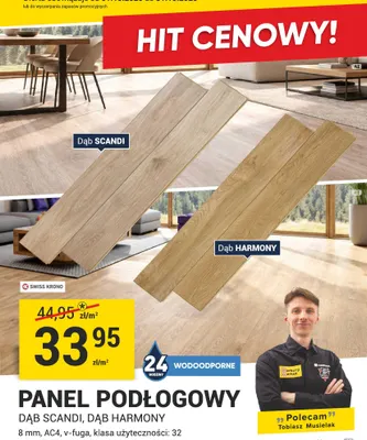 Panel podłogowy Dąb Harmony Swiss Krono promocja w Merkury Market