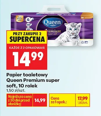 Papier toaletowy super soft promocja w Biedronka