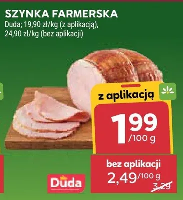 Szynka farmerska Duda promocja w Stokrotka