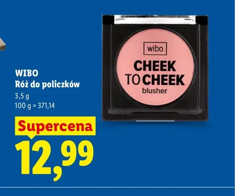 Róż do policzków Wibo Cheek To Cheek promocja w Lidl