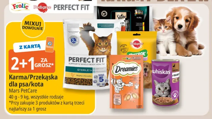 Karma/Przekąska dla psa/kota promocja w Leclerc