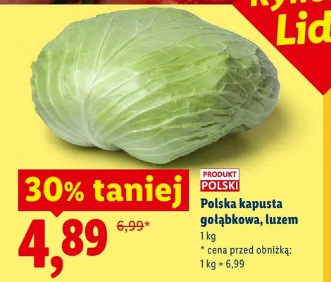 Kapusta gołąbkowa polska promocja w Lidl