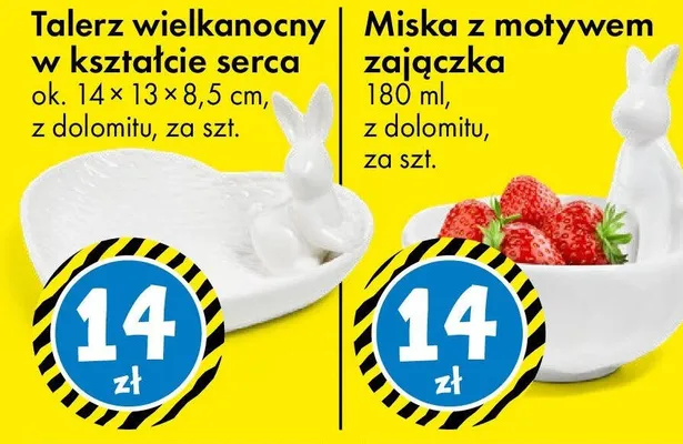 Miska z motywem zajączka promocja w Tedi