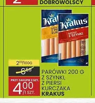 Parówki z piersi kurczaka Krakus promocja w Wafelek