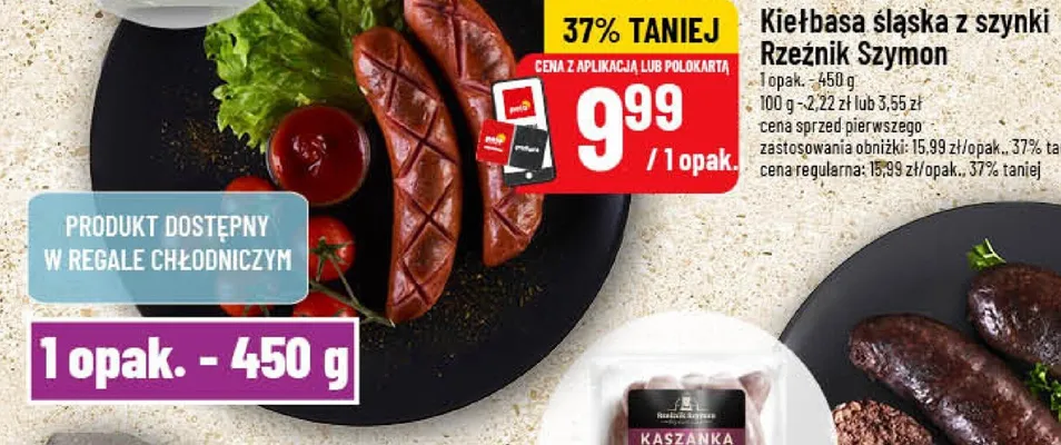 Kiełbasa śląska z szynki Rzeźnik Szymon promocja w POLOmarket